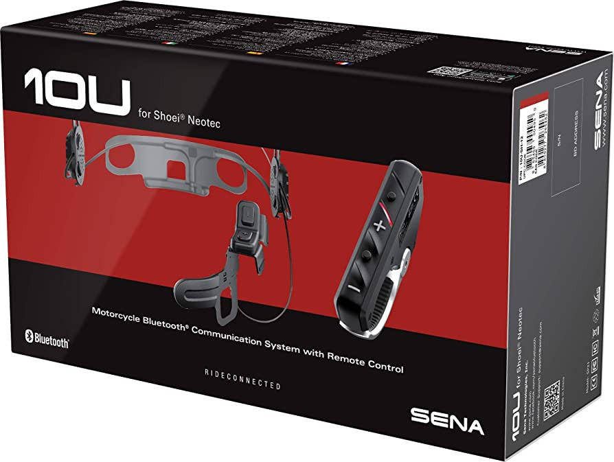 Sena 10U-SH-11 10U Bluetooth intercom w/Remote Control for Shoei GT-Air Helmet