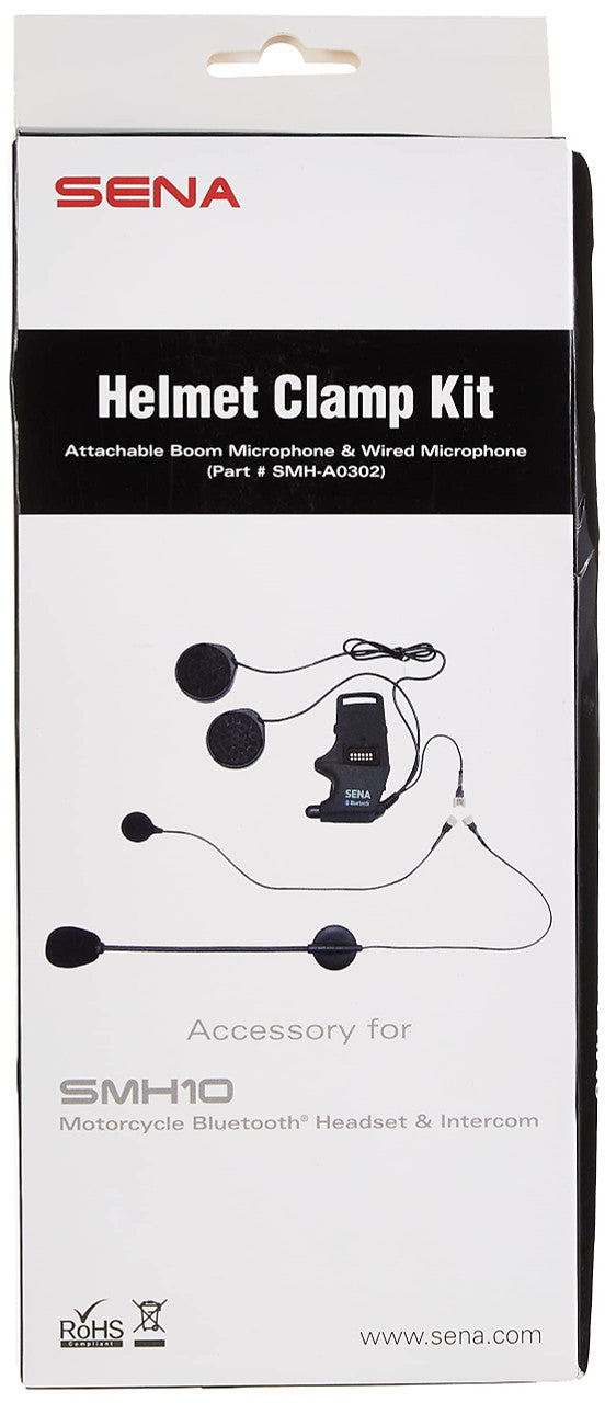 SENA SMH10 Replacement Helmet Clamp Kit With Boom Microphone Mic