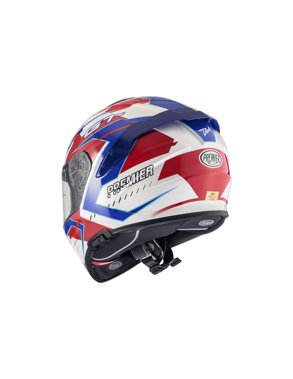 PREMIER DEVIL EV 13 BLUE RED WHITE MOTORBIKE HELMET