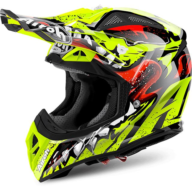 Airoh Aviator 2.2 Motocross Off Road Motorcycle Helmet Yellow