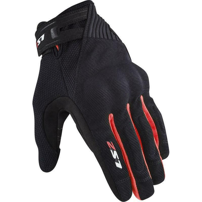 LS2 Dart 2 Men Short Touring Motorcycle Textile Gloves Touchscreen Breathable