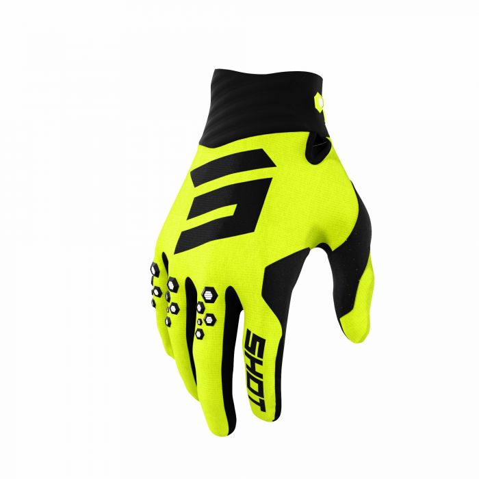 Shot Contact Motocross ATV Gloves Neon Yellow 2022