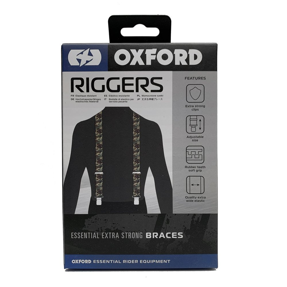 Oxford Riggers Heavy Duty Motorcycle Motorbike Trouser Braces