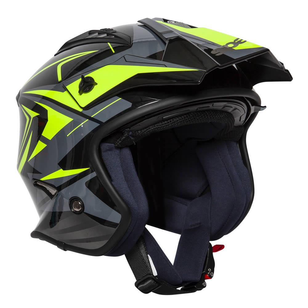 Spada Rock Stream Open Face Motorcycle Trials Bike Helmet