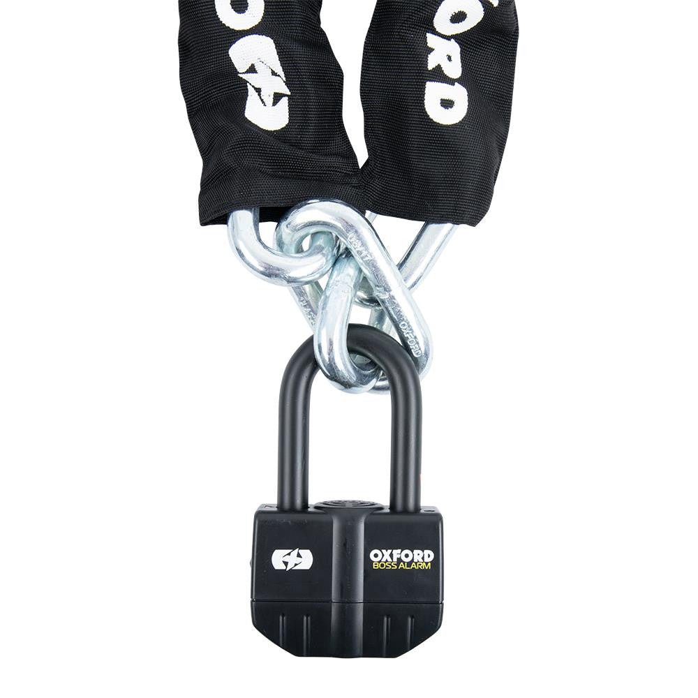 Oxford Boss Alarm Motorcycle Motorbike Security Chain Lock 1.5m