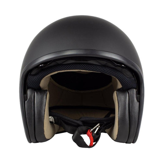 Nitro X580 / X581 Motorcycle Scooter Jet Open Face Biker Helmet Satin Black