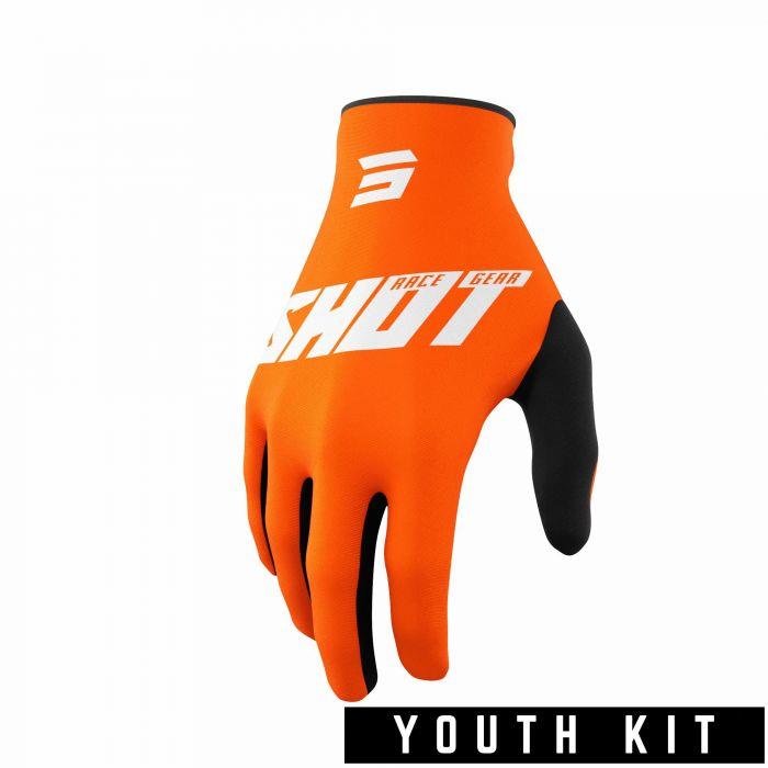 Shot 2022 Youth Raw Motorcycle Gloves