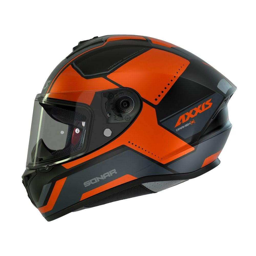 Axxis Draken Matt S Sonar Motorcycle Motorbike Full Face Helmet