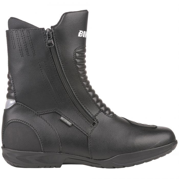 Bike It 'Preto' Black Mid Length Waterproof Motorcycle Boots