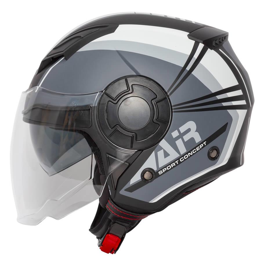 Spada Lycan Strobe Open Face Motorcycle Motorbike Helmet