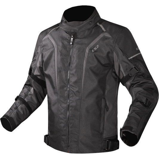 LS2 Sepang Moto Touring Lady Textile Jacket Black Dark Grey