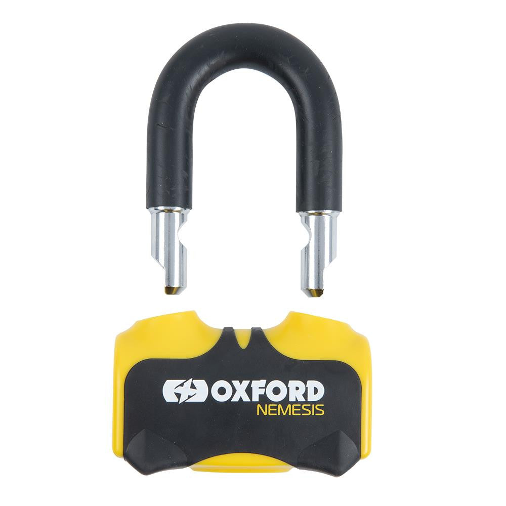 Oxford Nemesis 16mm Disc Lock Security Motorcycle Motorbike - Yellow