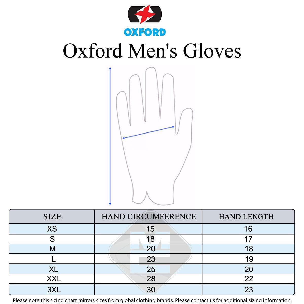 Oxford Polar 1.0 Motorcycle Motorbike Waterproof Men’s Leather Glove