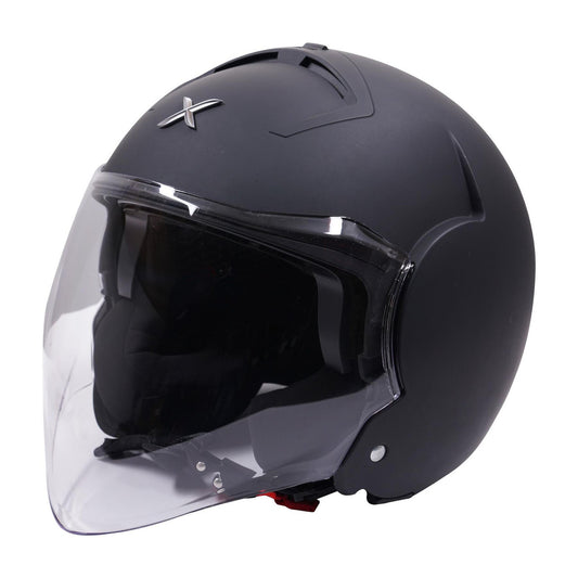 Axor Striker Open Face Scooter Motorcycle Helmet Matt Black