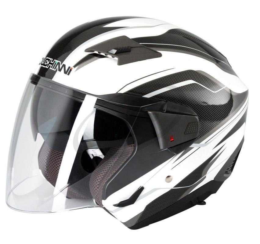 Duchinni D205 Open Face Light weighted Motorcycle Helmet Matt Black