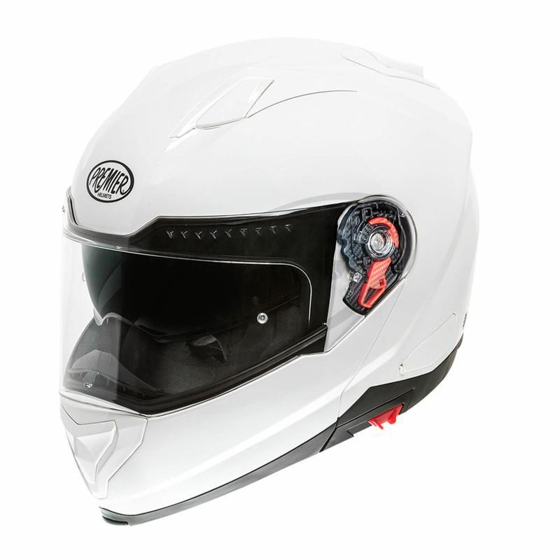 FOWLERS PREMIER DELTA MOTORBIKE FLIP UP HELMET FLUO/WHITE/MATT BLACK