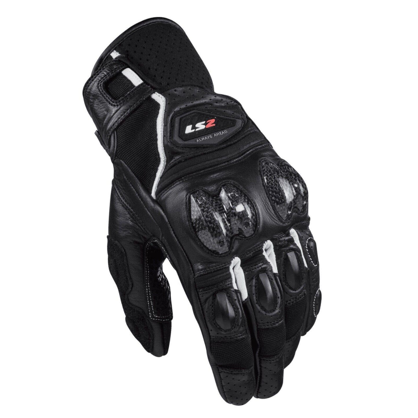 LS2 SPARK 2 LEATHER MEN MOTORBIKE GLOVES