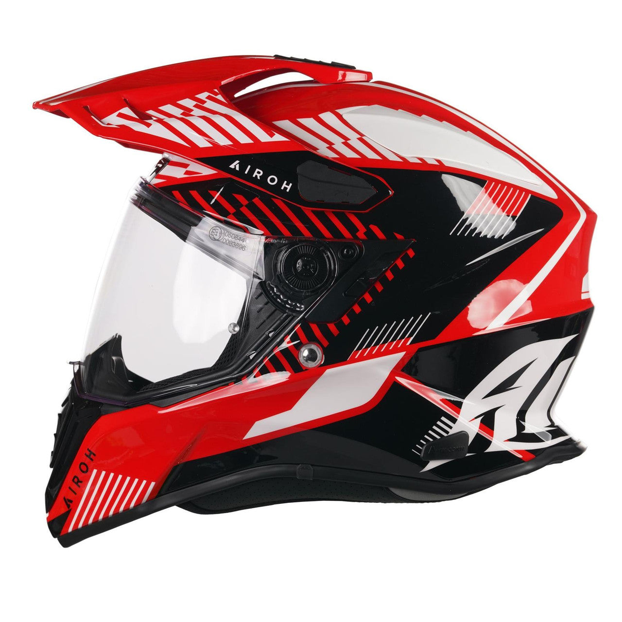 Airoh Commander Dual Sports Adventure Helmet Boost Red Gloss