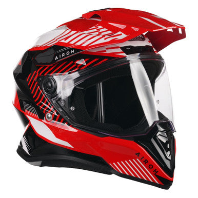 Airoh Commander Dual Sports Adventure Helmet Boost Red Gloss