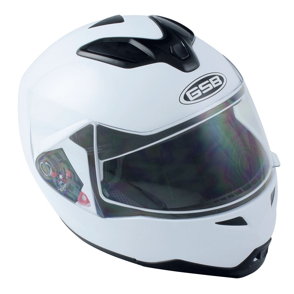 Bikeit Motorcycle Motorbike G339 Dual Visor Dual Top Vent Flip Up Helmet