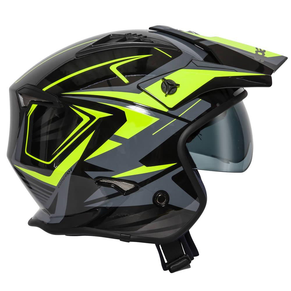 Spada Rock Stream Open Face Motorcycle Trials Bike Helmet