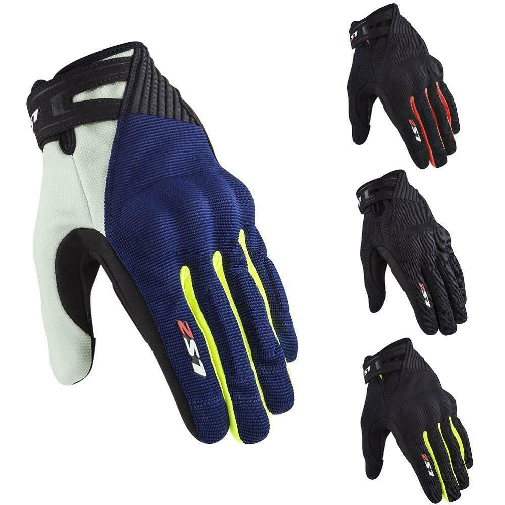 LS2 Dart 2 Men Short Touring Motorcycle Textile Gloves Touchscreen Breathable