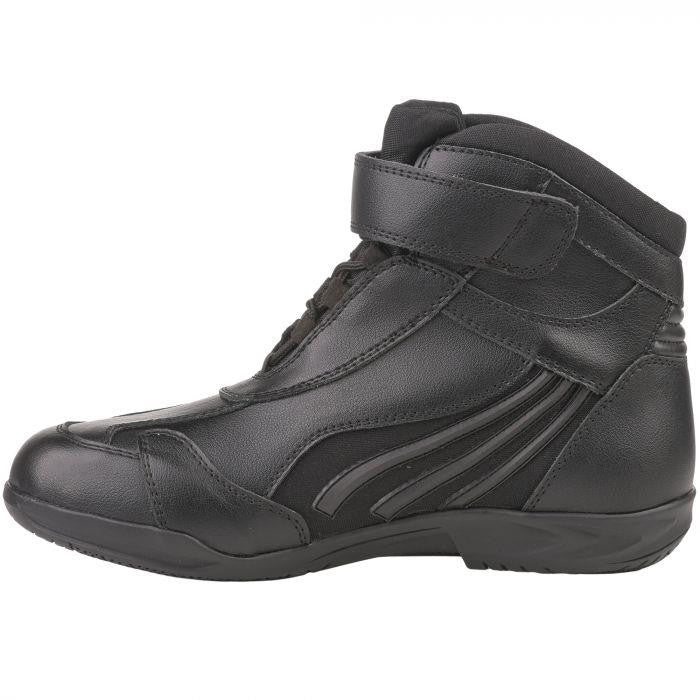 Bike It 'Perun' Low-Cut Black Waterproof Motorcycle Boots