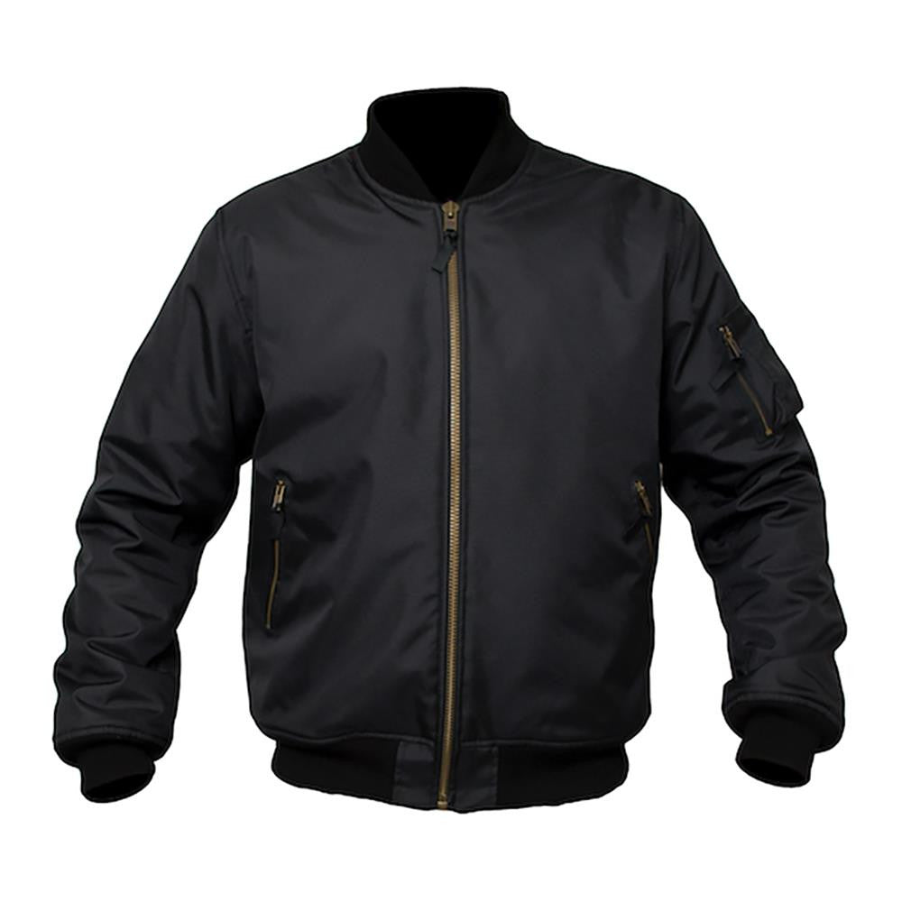 ARMR Moto Bomber Aramid Lined Waterproof Motorcycle CE Approved Jacket Black