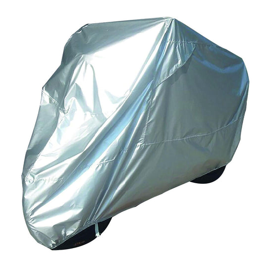 Bike It Motorcycle Motorbike Rain Cover Silver - Large Fits 750-1000cc