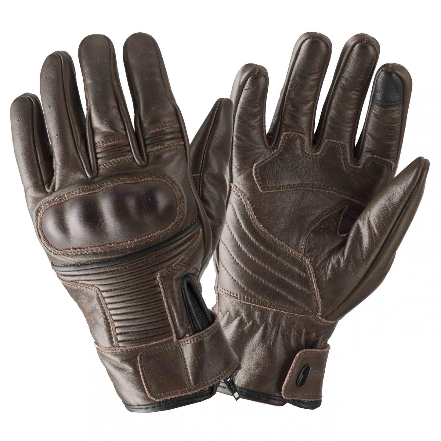 Rayven Vintage Motorcycle Motorbike Touring CE Leather Gloves – Summer Cruiser