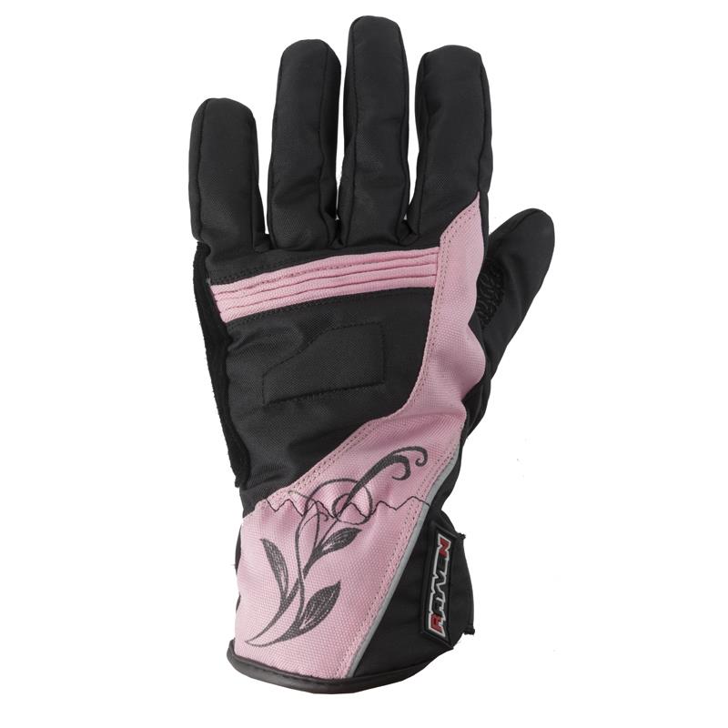 Rayven Diamond Ladies Motorcycle Motorbike Leather Gloves Reinforced