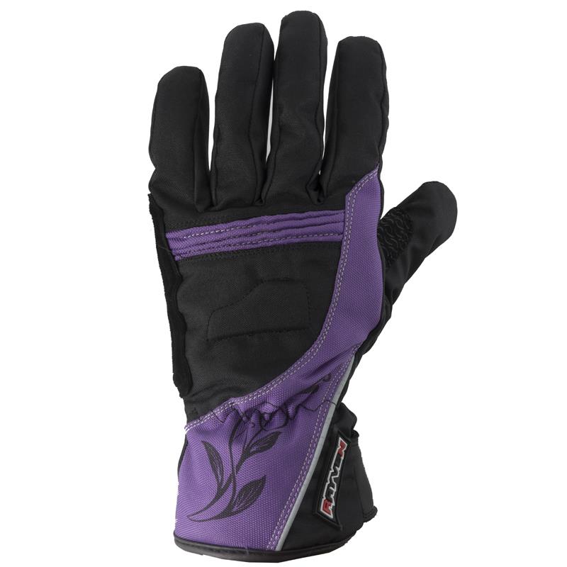 Rayven Diamond Ladies Motorcycle Motorbike Leather Gloves Reinforced