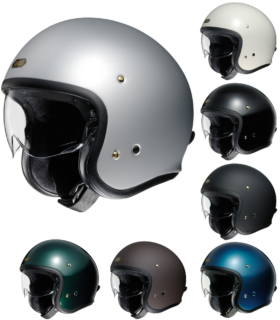 Shoei  J.O Plain Open Face Jet Motorcycle Helmets