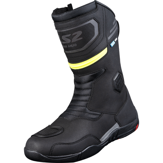 LS2 GOBY MAN BOOTS WP BLACK H-V YELLOW