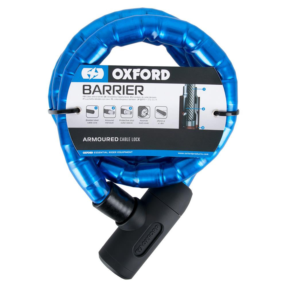 Oxford Barrier Motorcycle Motorbike Security Cable Lock