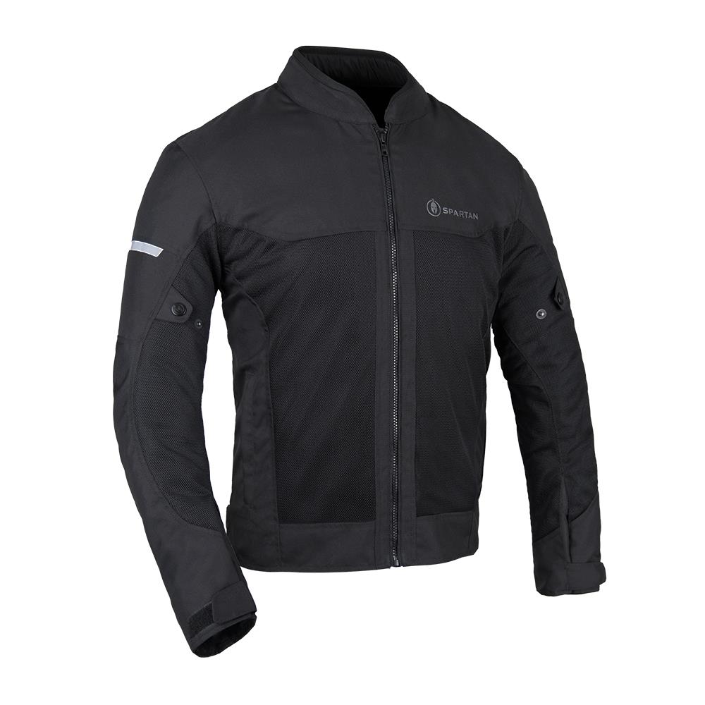 Spartan Air Men’s Motorcycle Motorbike Jacket Stealth - Black