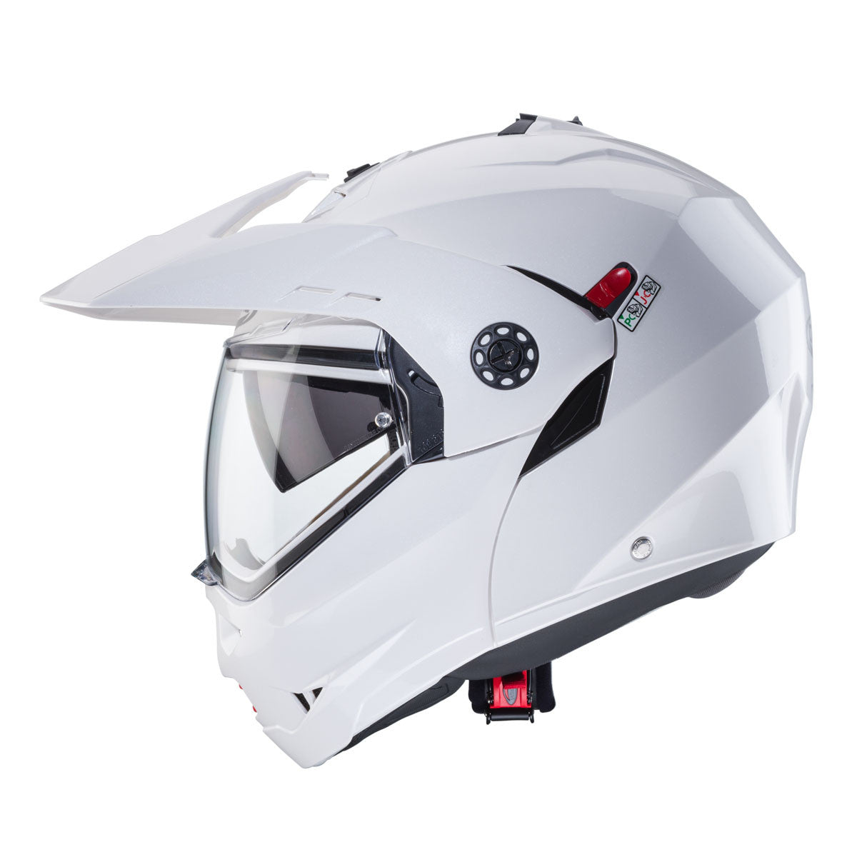 Caberg Tourmax X Motorcycle Motorbike Helmet - White Metal