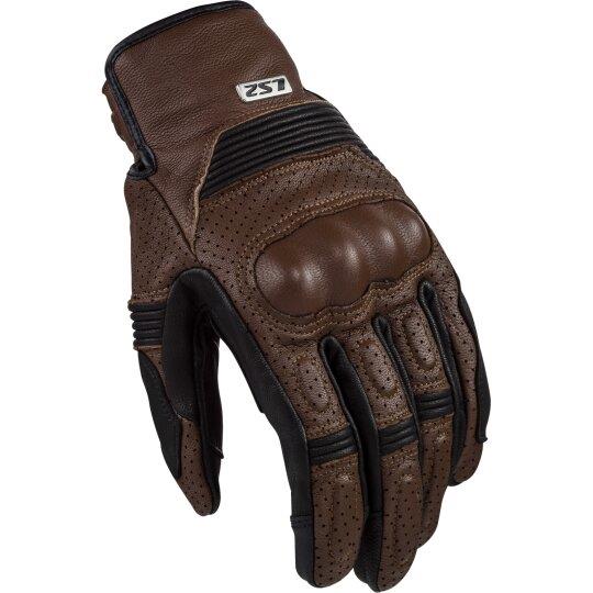 LS2 DUSTER MEN MOTORBIKE MOTORCYCLE GOATSKIN LEATHER GLOVES PERFORATED