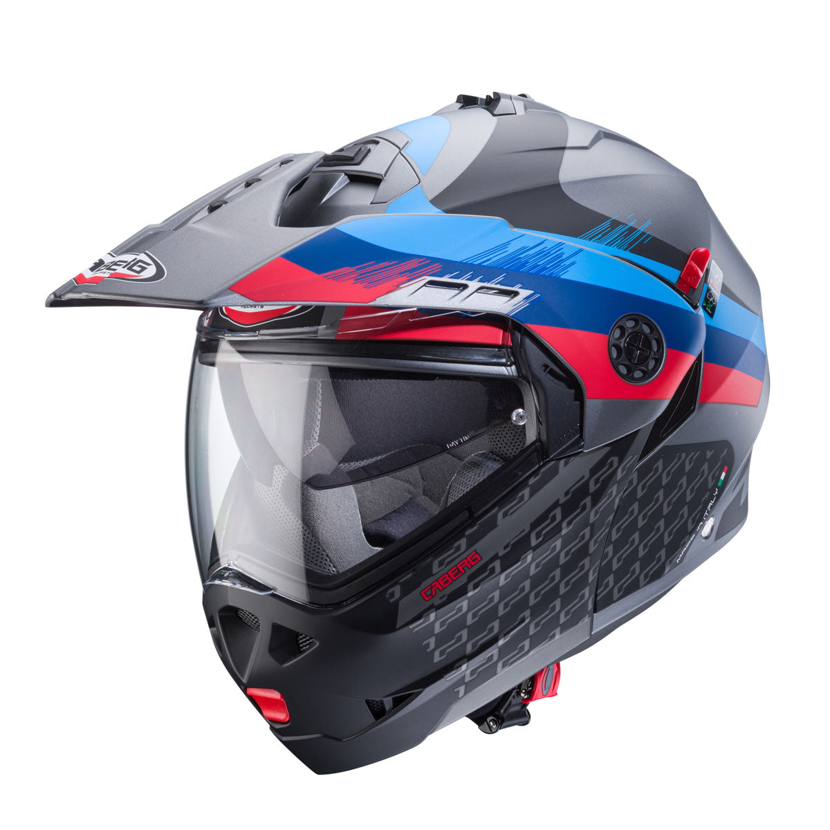 Caberg Tourmax X Sarabe Helmet Matt Gun/Black/Blue/Red