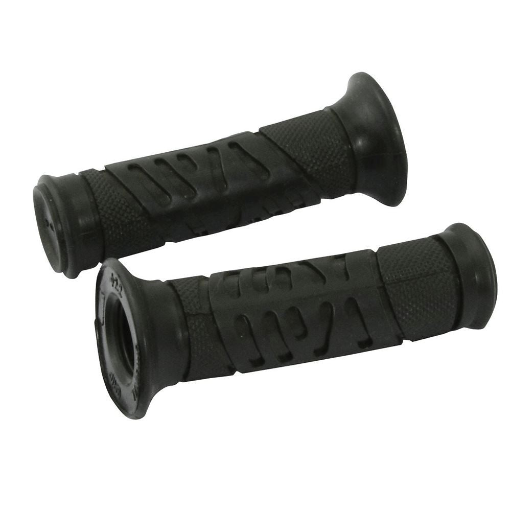 Bike It YPR Racing Lozenge Motorcycle Handlebar Grips Black