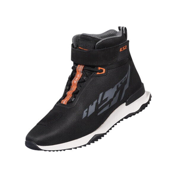 LS2 ACRUX MAN BOOTS BLACK H-V ORANGE