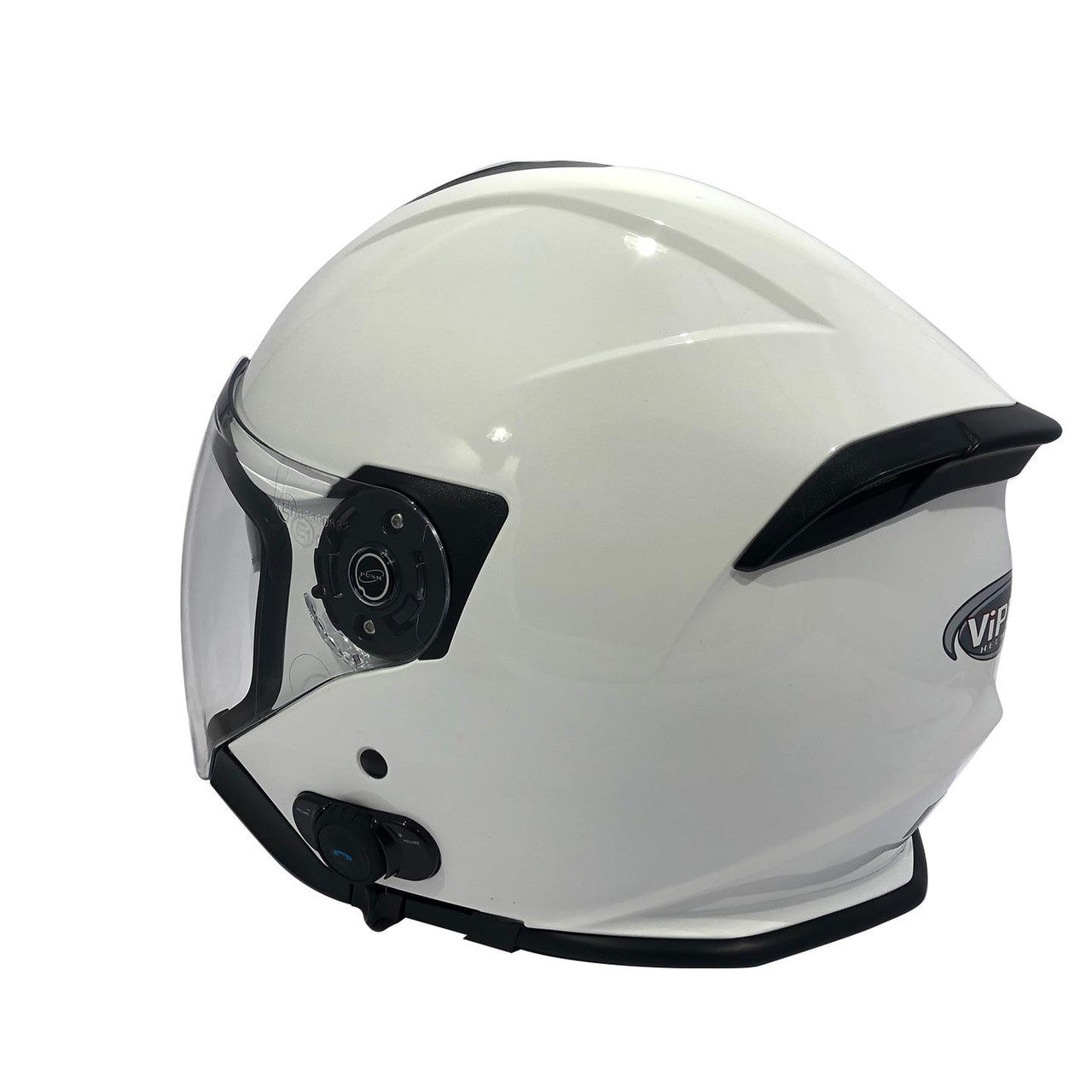 Viper RSV10 Face Face Motorbike Helmet integrated with 3.0 Blinc Bluetooth System Open