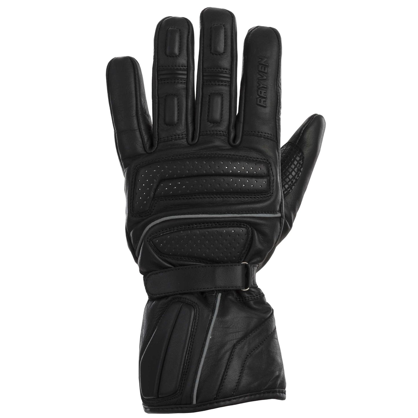 Rayven Motorcycle Motorbike Huntsman Cowhide Leather Gloves