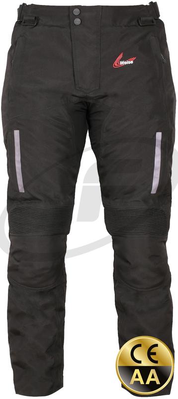 Weise Ozark Black Touring Motorcycle Textile Trousers Men