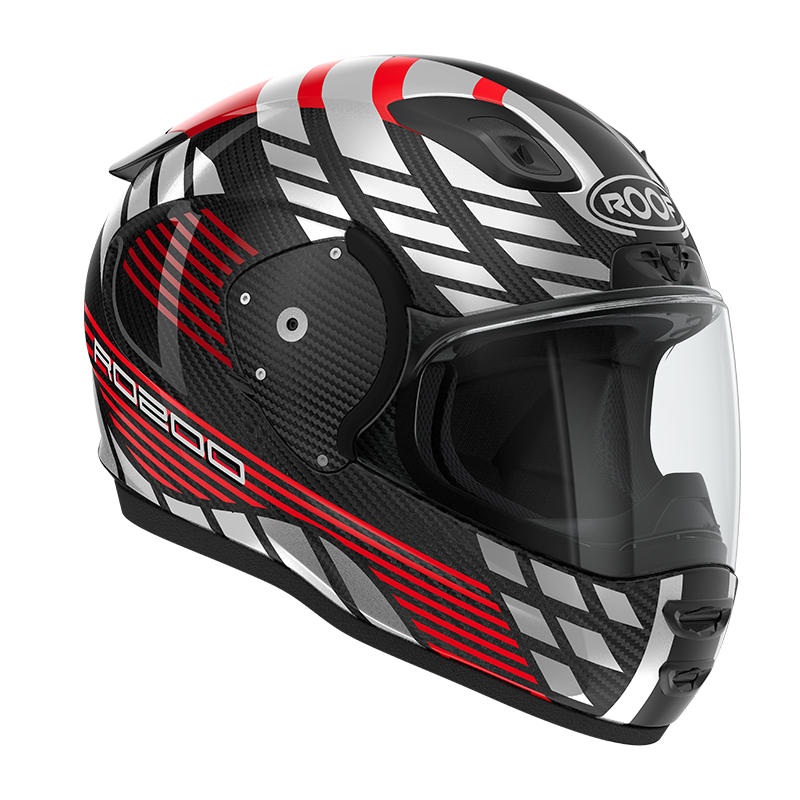 Roof RO200 Carbon Speeder Red Full Face Motorcycle Helmet