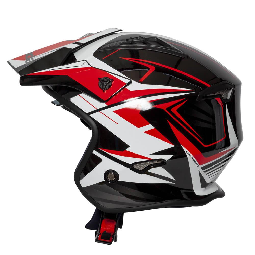 Spada Rock Stream Open Face Motorcycle Trials Bike Helmet