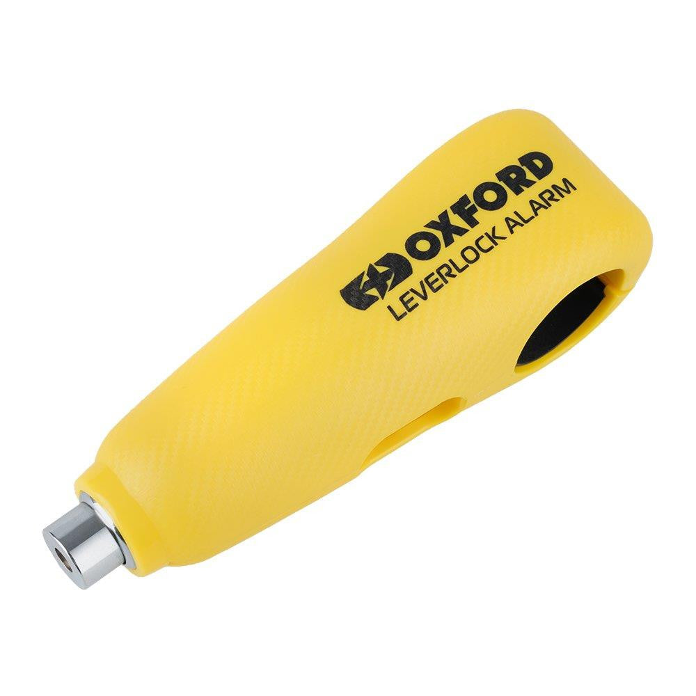 Oxford LK302 Motorcycle Motorbike Lever Lock Alarm - Yellow