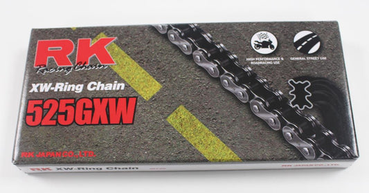 RK 525GXW X 112 MOTORBIKE  XW-RING CHAIN RIVET TYPE