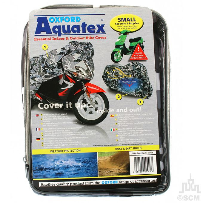 Oxford Motorbke R1 CBR GSX Aquatex Camo Waterproof Rain Cover Medium