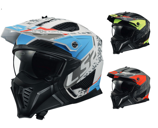 LS2 OF606 DRIFTER DEVOR OPEN FACE HELMET ECE22.06